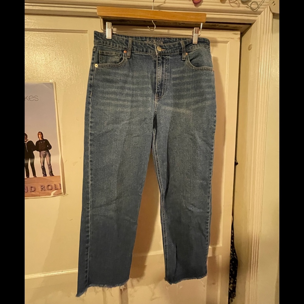 Straight Leg Dark Wash Jeans